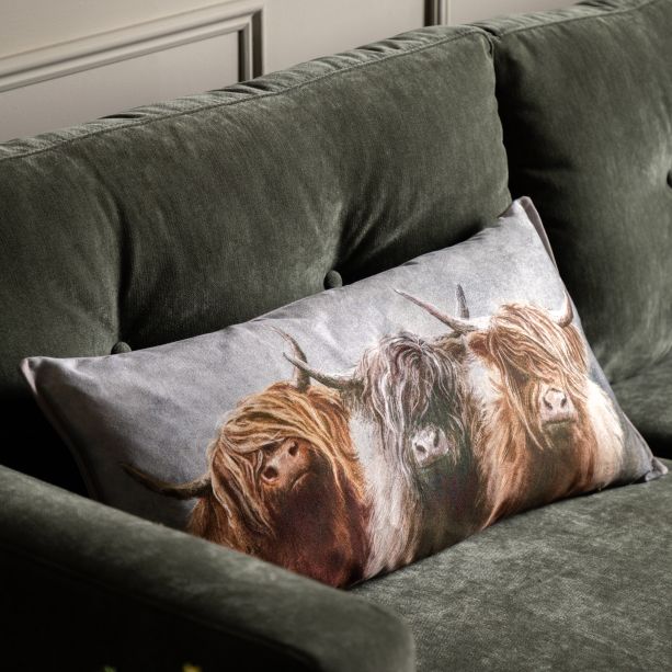 Highlano Cow Trio Cushion (Pair) by Gallary Living | Style Our Home