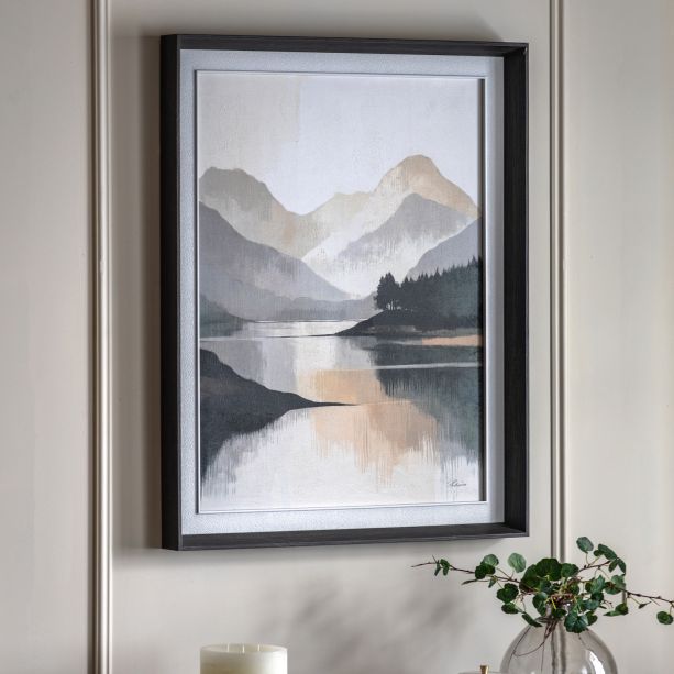 Mountano Reflections Framed Canvas by Gallery Living | Style Our Home
