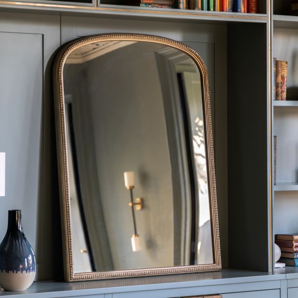 Florano Overmantle Mirror Champagne by Gallery Living | Style Our Home
