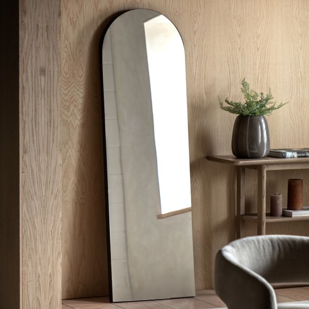 Tokano Leaner Mirror Black by Gallery Living | Style Our Home