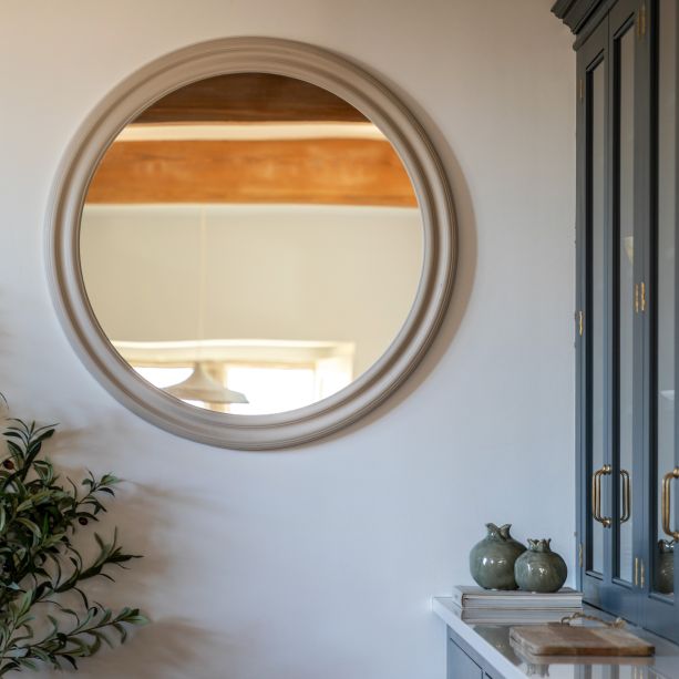 Suffano Round Mirror Mushroom by Gallery Living | Style Our Home