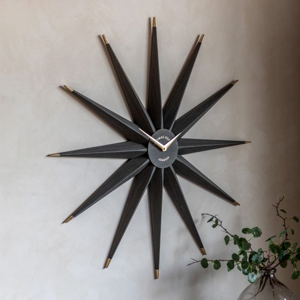 Nortano Star Wall Clock Warm Grey by Gallery Living | Style Our Home