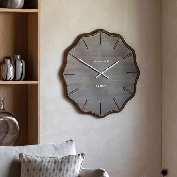 Harano Wall Clock Dark Cedar by Gallery Living | Style Our Home