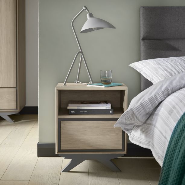 Brunel 1 Drawer Nightstand - Style Our Home