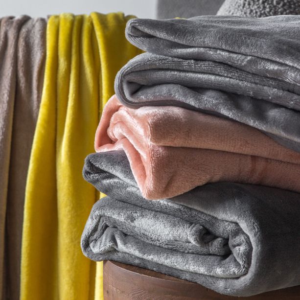 Rollano Flannel Fleece Silver by Gallary Living | Style Our Home