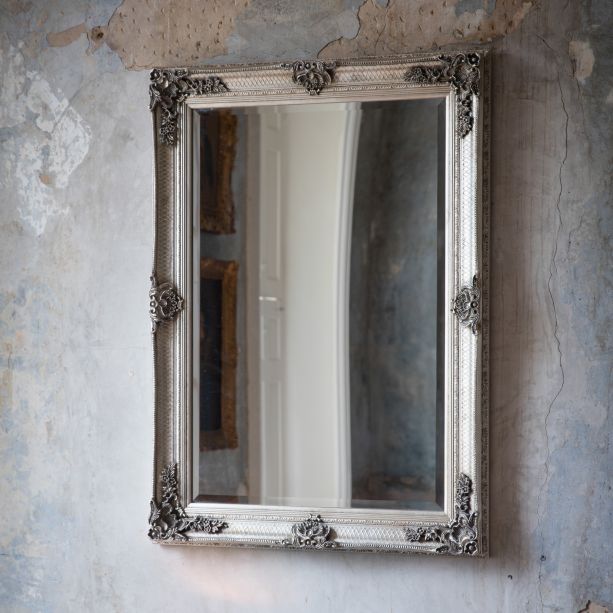 Abbano Rectangle Mirror Silver by Gallery Living | Style Our Home