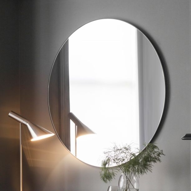 Hayle Round Mirror Black  - Style Our Home