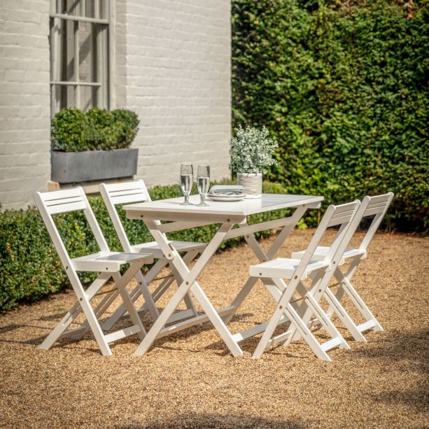 Lindaro White Folding Dining Set by Gallery Living | Style Our Home