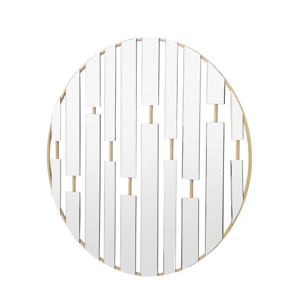 Cherano Round Mirror Champagne by Gallery Living | Style Our Home