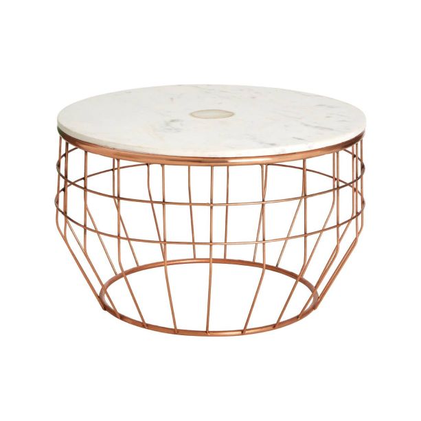 Vizzara White Marble Coffee Table by Prestige Designs | Style Our Home