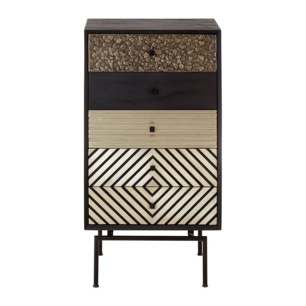 Deja Patterned 5 Drawer Tall Cabinet by Prestige Designs | Style Our Home