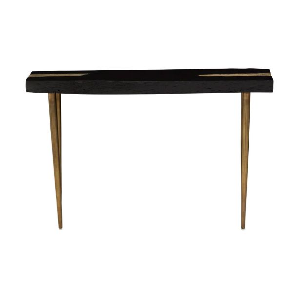 Asavora Black Acacia Wood Console Table by Prestige Designs | Style Our Home