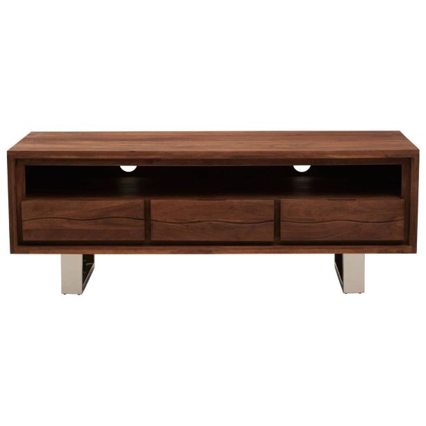 Simoraq Acacia Wood Media Unit by Prestige Designs | Style Our Home