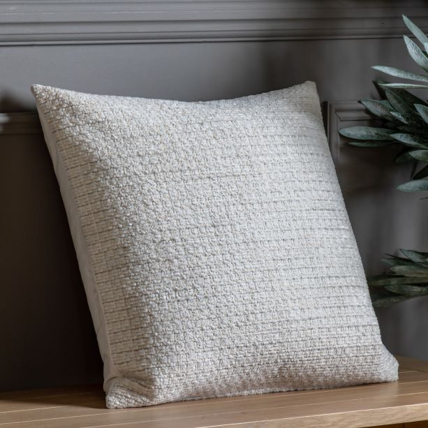 Chenillano Cushion Natural (Pair) by Gallary Living | Style Our Home