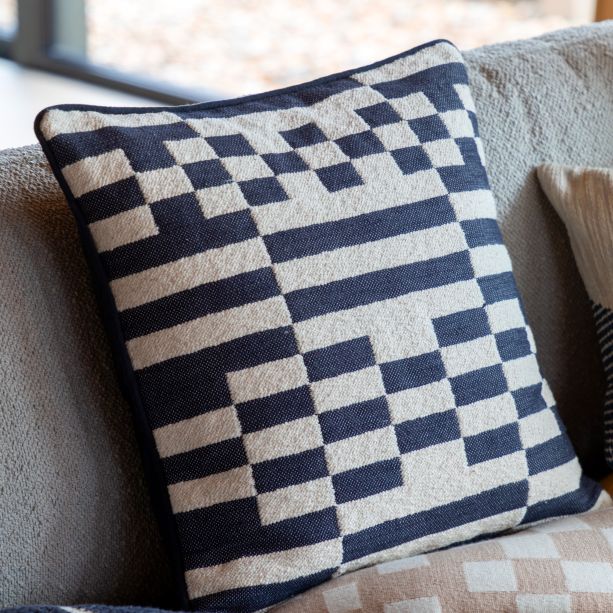 Lohkano Woven Cushion Ink (Pair) by Gallary Living | Style Our Home