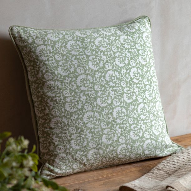 Morleyano Floral Cushion Sage (Pair) by Gallary Living | Style Our Home