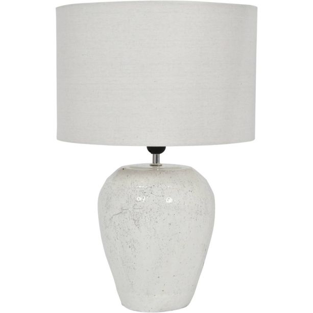 Speckle Terracotta Glazed Table Lamp With Shade By Libra | Style Our Home