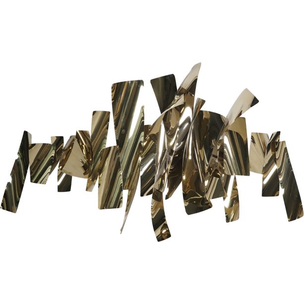 Stainless Steel Absract Slice Wall Art by Libra Designs | Style Our Home