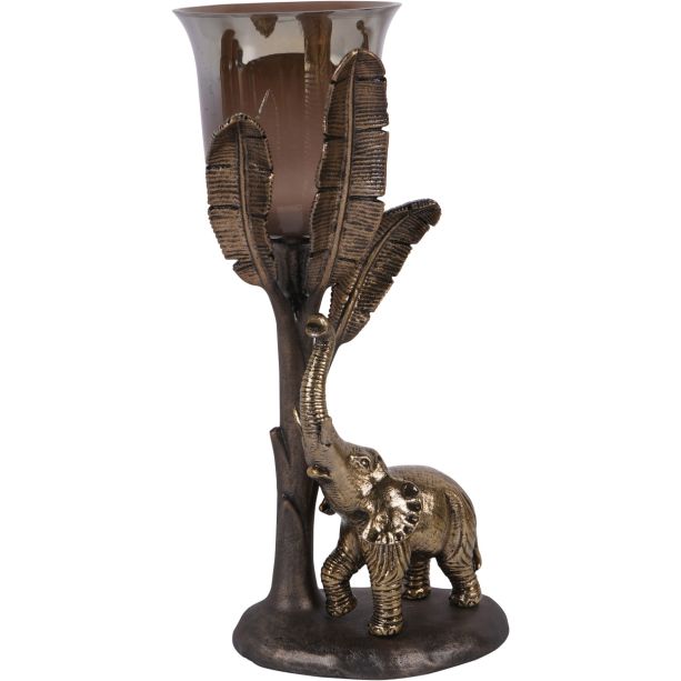 Kariba Elephant Hurricane Large 37cm by Ora Designs | Style Our Home