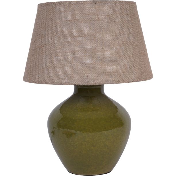 Aubrey Green Ceramic Table Lamp Small E27 60W by Ora Designs | Style Our Home