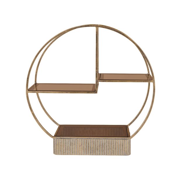 Belvet Aged Gold Multi Tier Buffet Stand Small by Ora Designs | Style Our Home