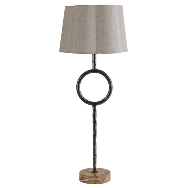 Rutley Table Lamp with Plain Linen Shade by Ora Designs | Style Our Home