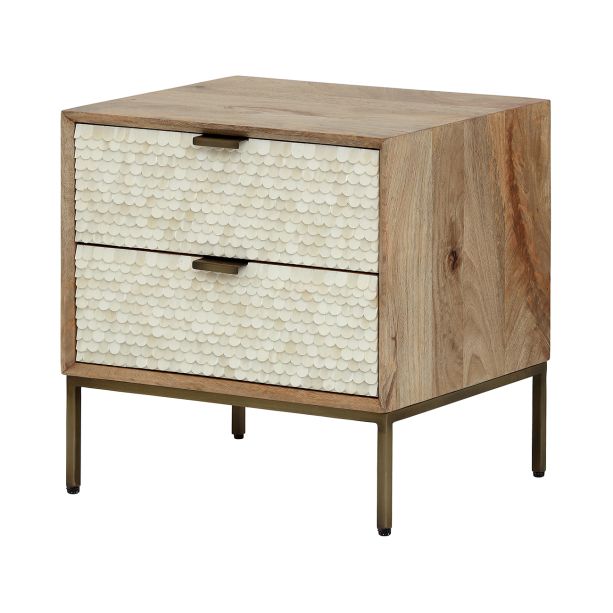Nerina Bone Inlay Bedside Table by Ora Designs | Style Our Home