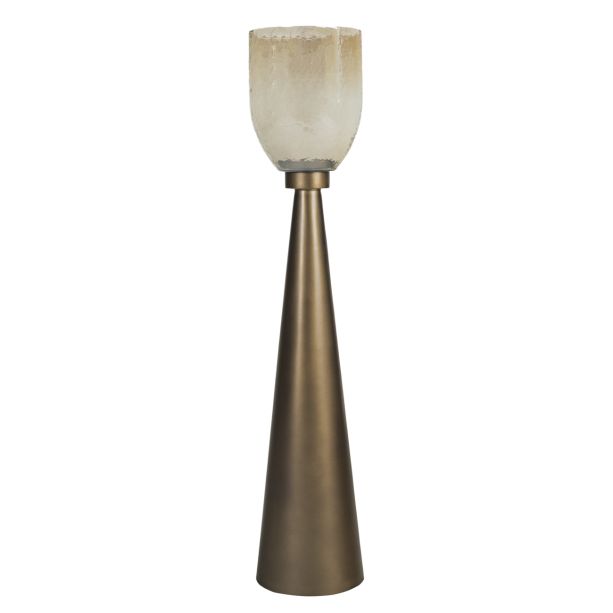 Southbay Smoked Gold Floor Hurricane 80cm by Ora Designs | Style Our Home