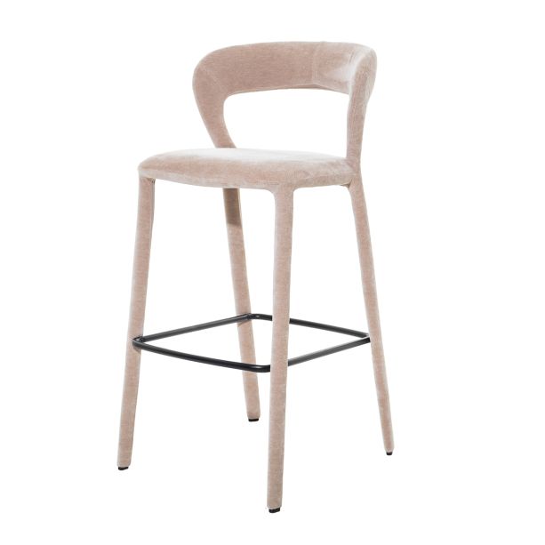 Cruzon Upholstered Bar Stool Taupe by Ora Designs | Style Our Home