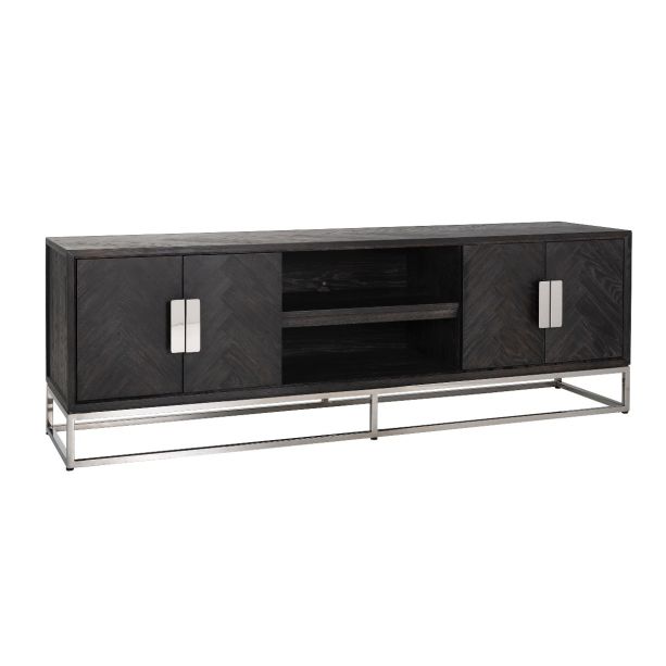 Blackbone Silver 4 Door TV-Unit - Style Our Home