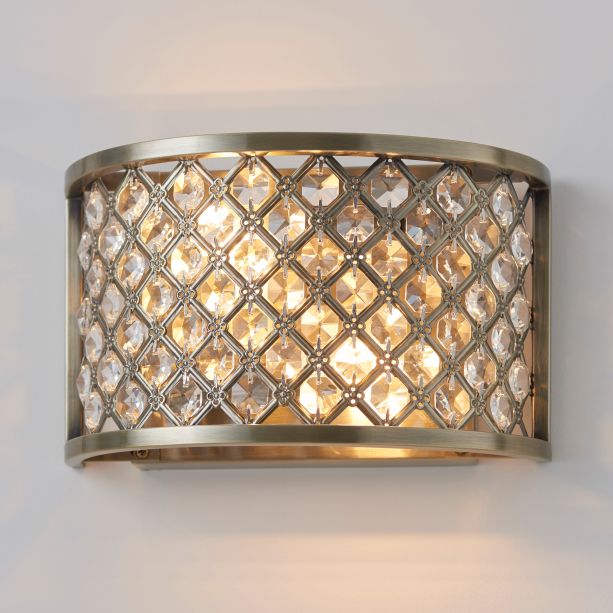 Hudsono Wall Light Antique Brass by Gallary Living | Style Our Home