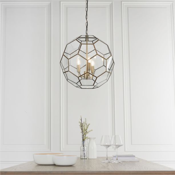Mielano 3 Pendant Light Antique Brass by Gallary Living | Style Our Home