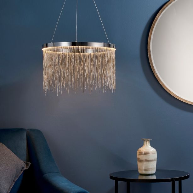 Zelmano Pendant Light Chrome by Gallary Living | Style Our Home