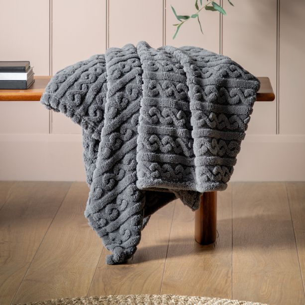 Texturano Twist Knit Grey by Gallary Living | Style Our Home