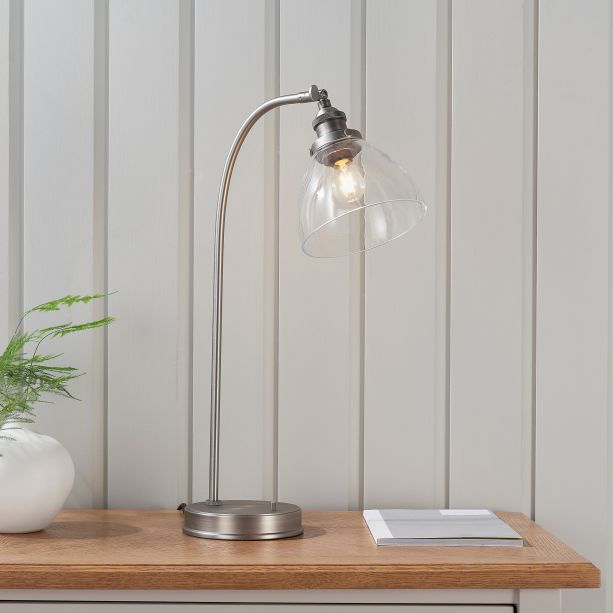 Hansano 1 Table Light Brushed Silver by Gallary Living | Style Our Home