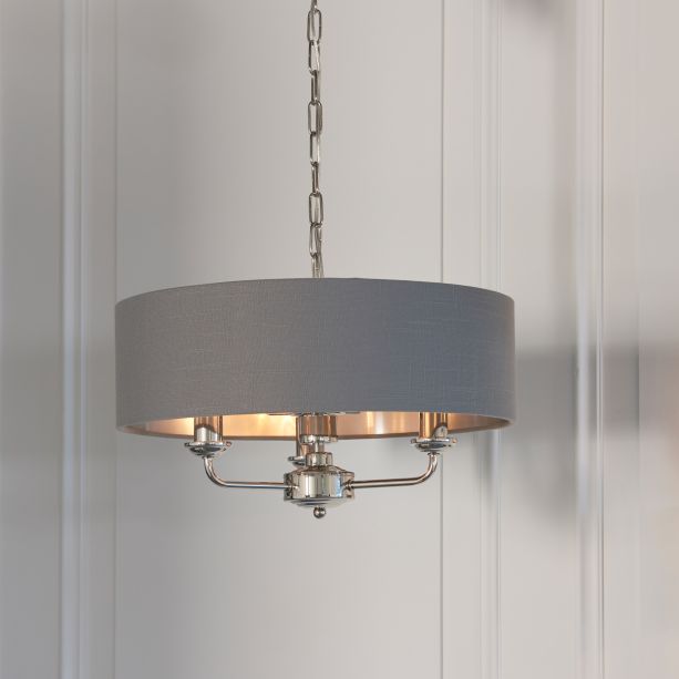 Highclano 3 Pendant Light Nickel