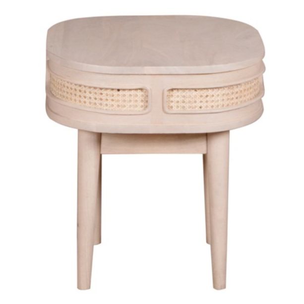 Clovelly Cane & Mango Wood Bedside Table by Karvello Designs | Style Our Home