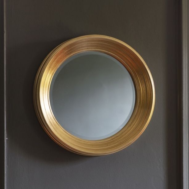 Chaplin Round Mirror Gold - Style Our Home 
