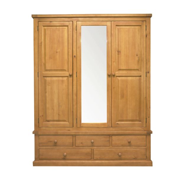 Arbor Triple Wardrobe with Mirror by Heritance Furniture | Style Our Home