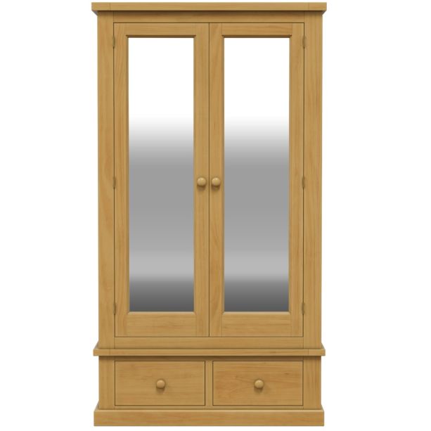 Arbor Double Wardrobe with Mirror and Drawers by Heritance Furniture | Style Our Home