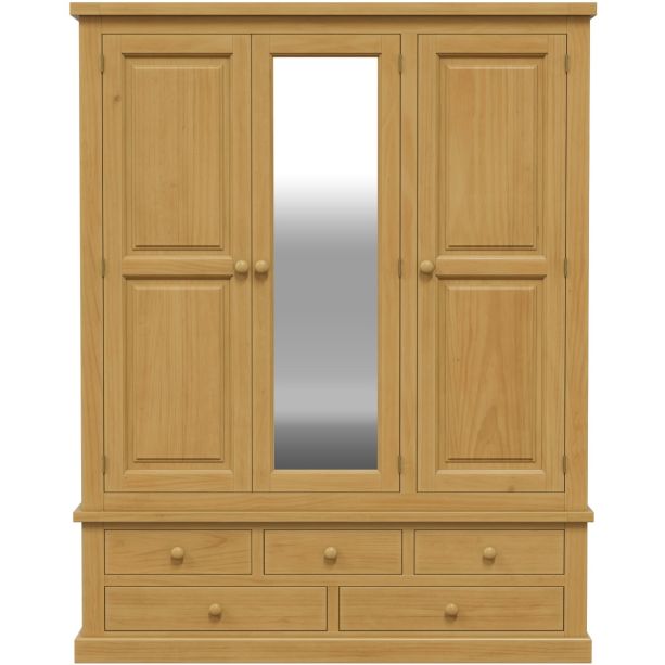 Arbor Triple Wardrobe with Mirror by Heritance Furniture | Style Our Home