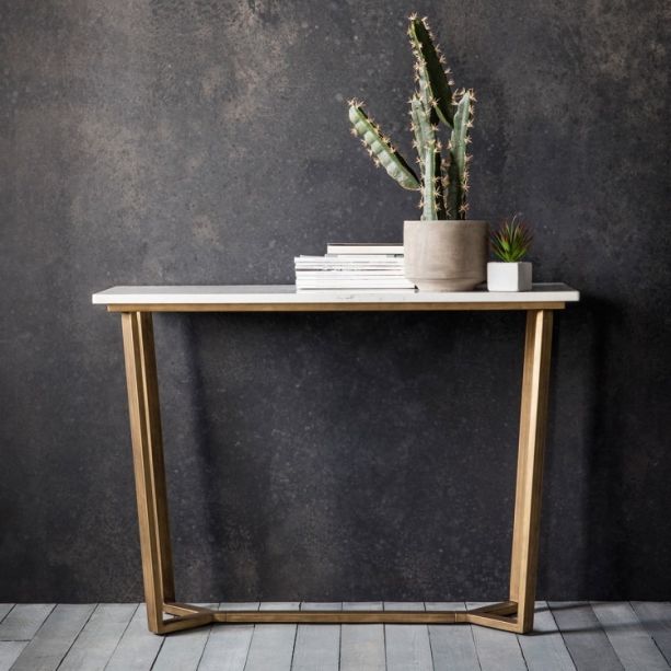 Cleo Marble Console Table - Style Our Home