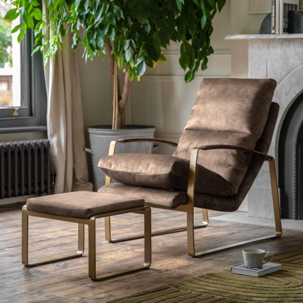 Fabien Lounger Mineral Leather by Gallery Living | Style Our Home