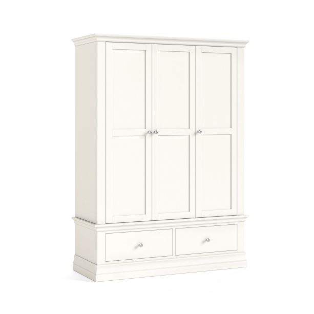 Burgundy Coconut Milk Triple Wardrobe by Condell/Global Home Group | Style Our Home
