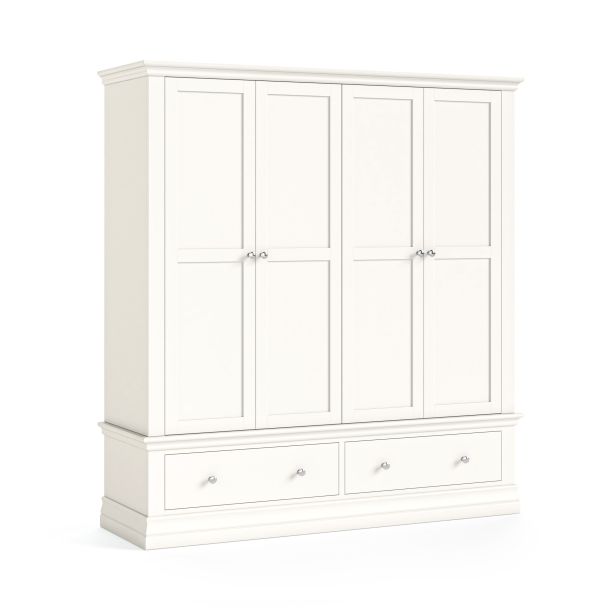 Burgundy 4 Doors Coconut Milk Wardrobe by Condell/Global Home Group | Style Our Home