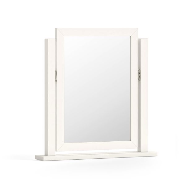 Burgundy Coconut Milk Vanity Mirror by Condell/Global Home Group | Style Our Home