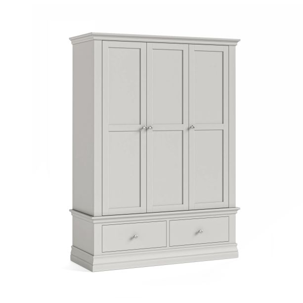 Burgundy Light Grey Triple Wardrobe by Condell/Global Home Group | Style Our Home