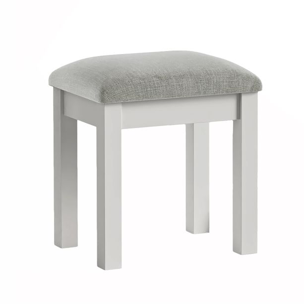 Burgundy Light Grey Stool by Condell/Global Home Group | Style Our Home