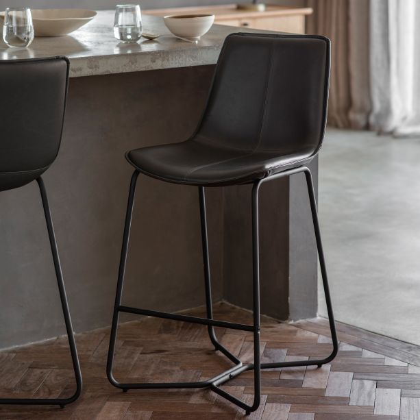 Hawking Stool Charcoal - Style Our Home