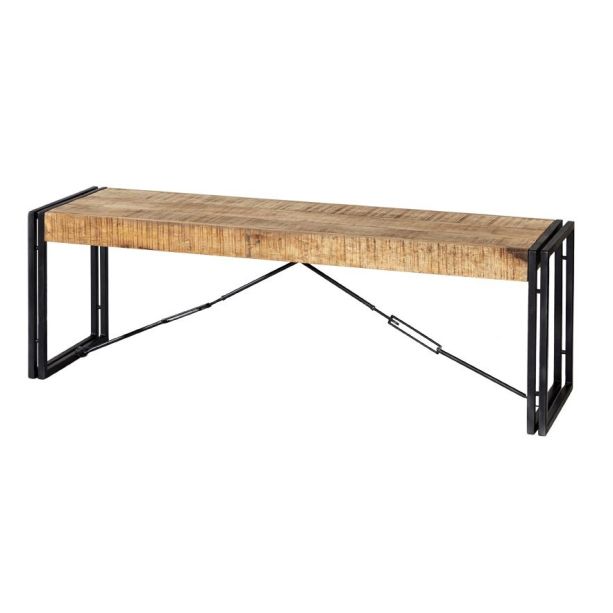 Brindlewood Industrial Metal & Wood Bench by Karvello Designs | Style Our Home
